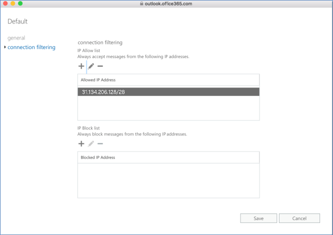 Office 365 settings